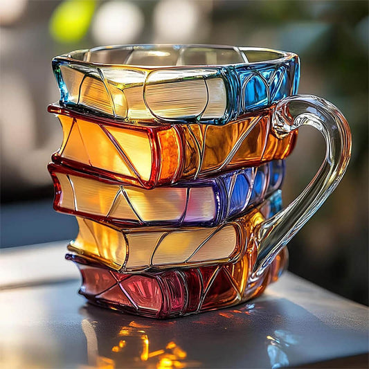 Una tazza 3D unica e artigianale per gli amanti dei libri