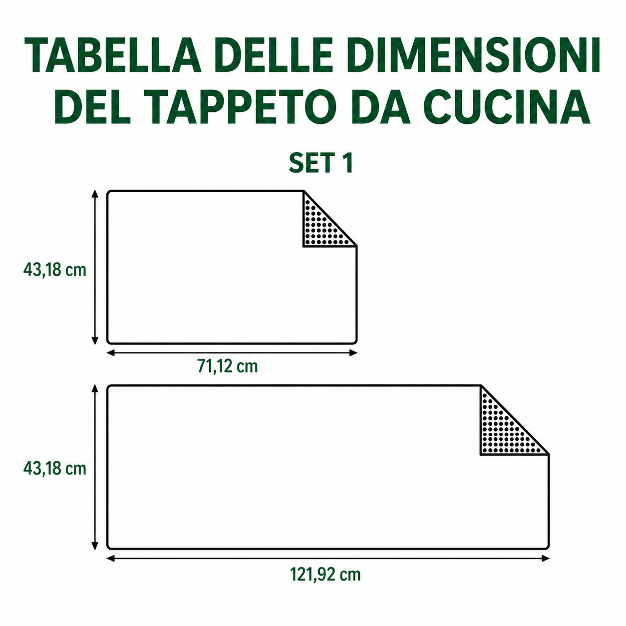 Tappeto da cucina antiscivolo invernale con neve scintillante