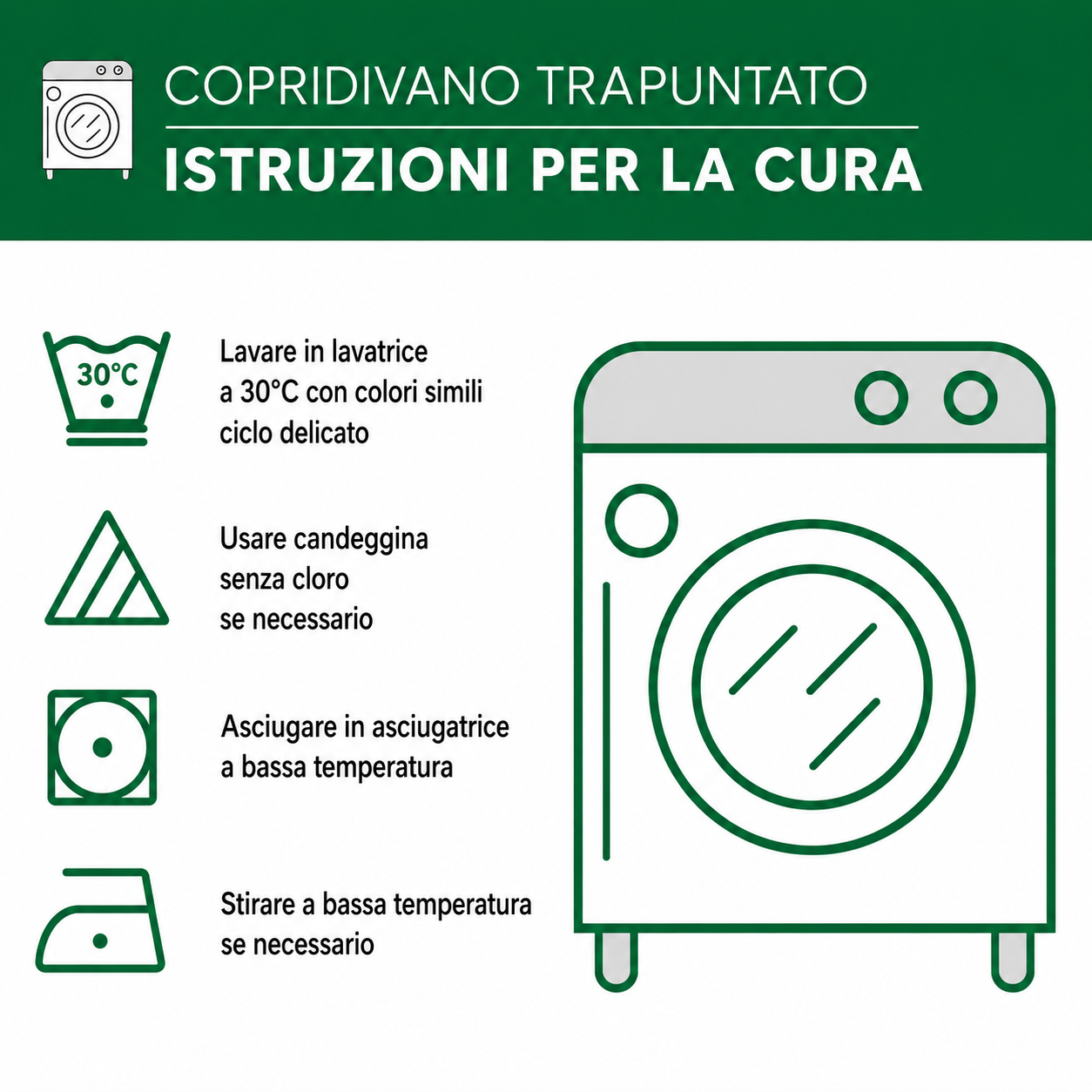 Copridivano trapuntato in stile rustico