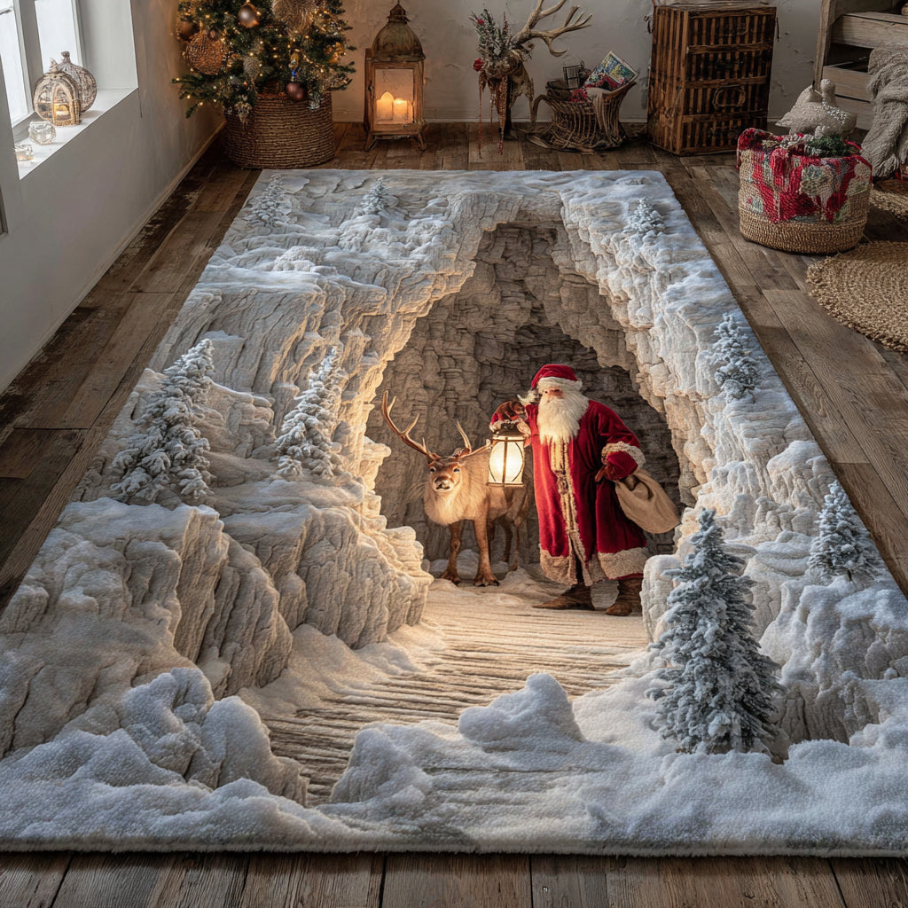 Tappeto Area Alpine Babbo Natale