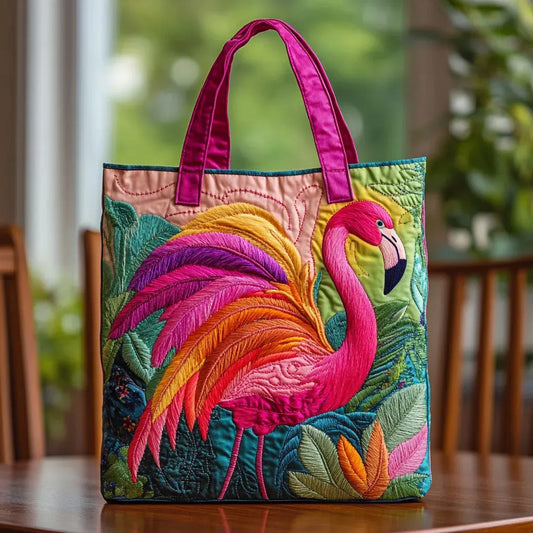 Borsa trapuntata - Fenicottero Arcobaleno