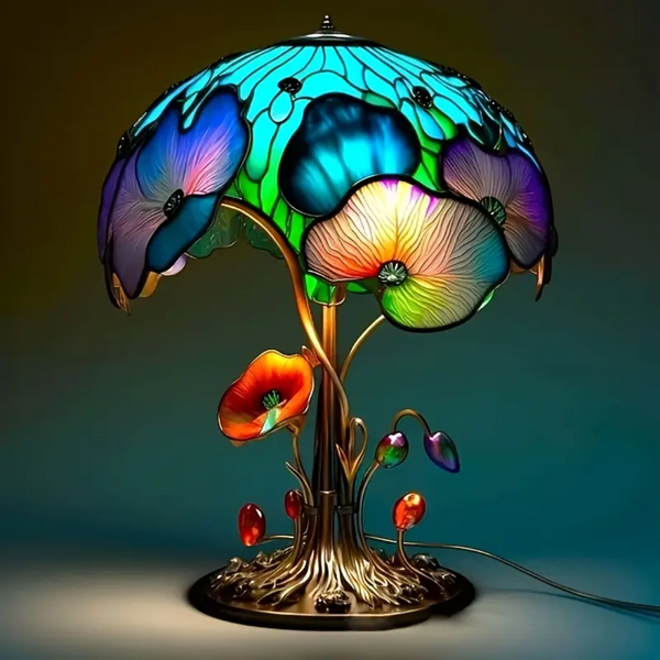 lampada floreale bohemien chic