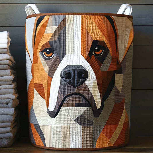 Cesto portabiancheria trapuntato con Boxer