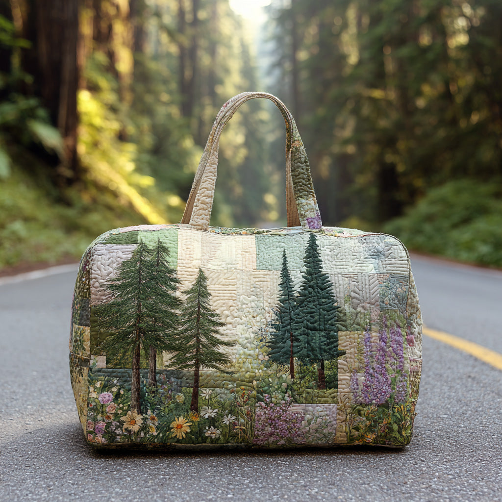 Borsa da viaggio trapuntata con sogno nel bosco