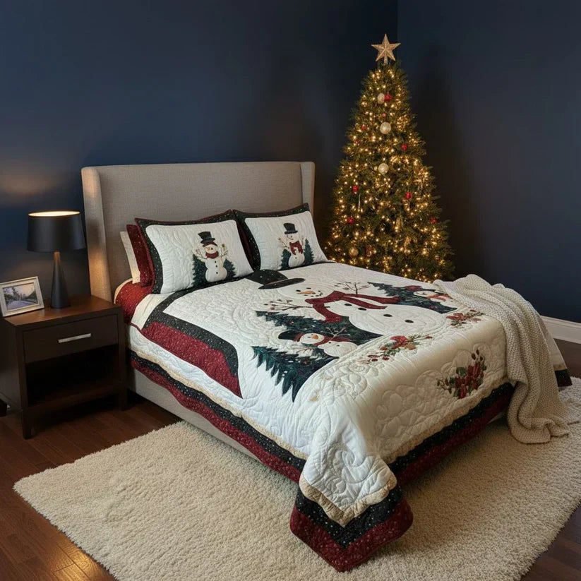 Set di biancheria da letto trapuntata in 3 pezzi - Amici della Neve
