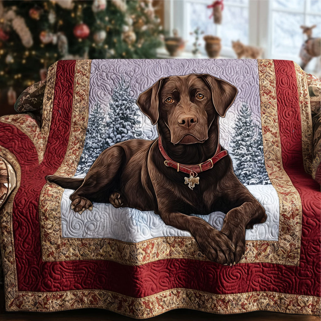 Copridivano trapuntato con Labrador Retriever