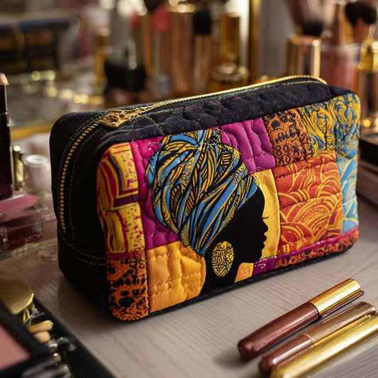 Beauty case trapuntato in stile heritage luminoso