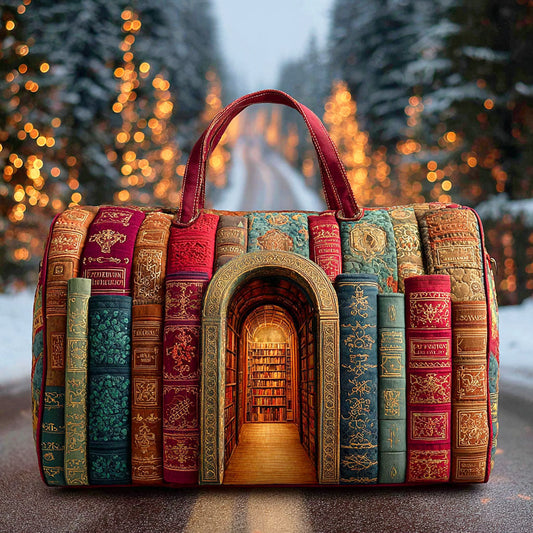 Borsa da viaggio trapuntata con biblioteca nascosta