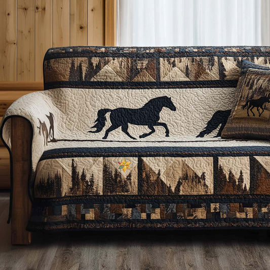 Copridivano trapuntato in stile western