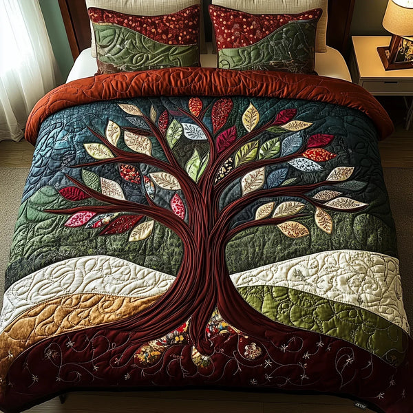 Set di biancheria da letto trapuntata in 3 pezzi - Abbraccio della Natura