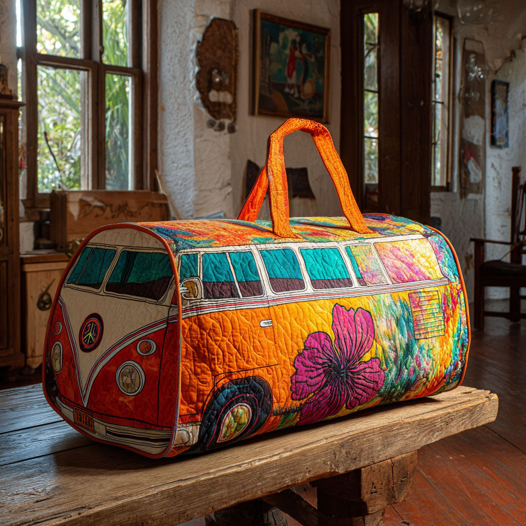 Borsa da viaggio imbottita con fantasia boho