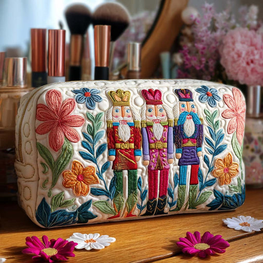 Beauty case trapuntato con schiaccianoci