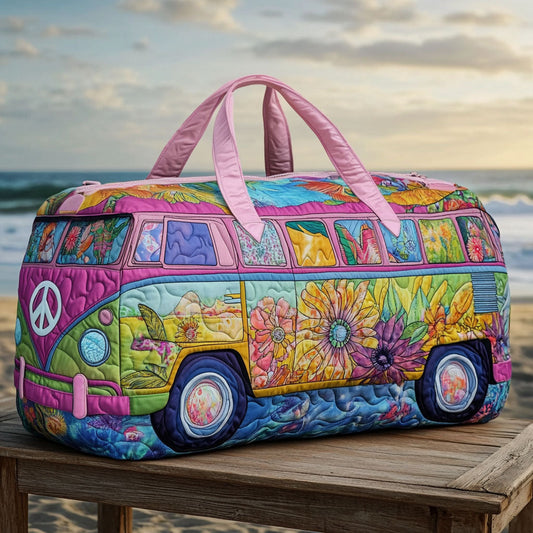 Borsa da viaggio trapuntata con strada aperta