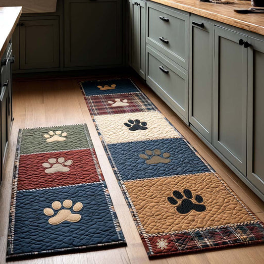 Tappeto da Cucina Paw Print Haven