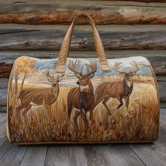 Borsa da viaggio trapuntata con cervo