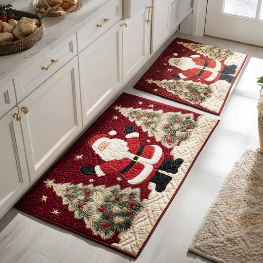 Tappeto da cucina antiscivolo natalizio con Babbo Natale