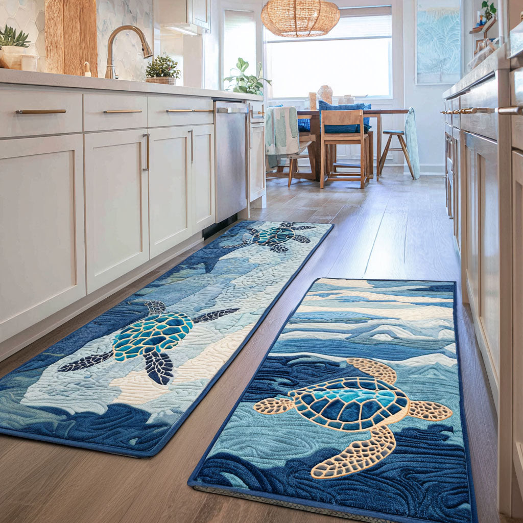 Tappeto da cucina antiscivolo con mare calmo