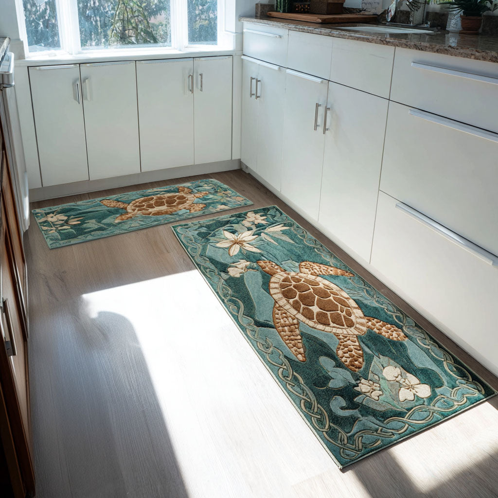 Tappeto da cucina antiscivolo con schiuma marina