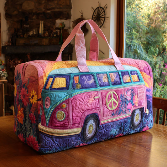 Borsa da viaggio trapuntata con cavallo western