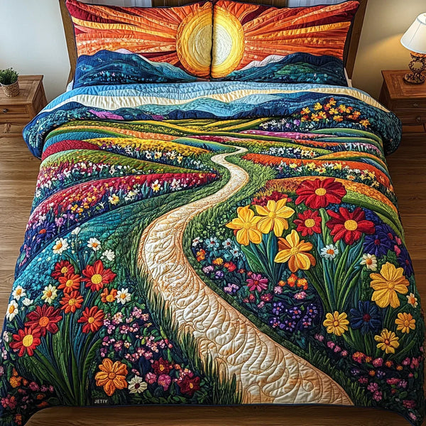 Set di biancheria da letto trapuntata in 3 pezzi - Raggio di Sole