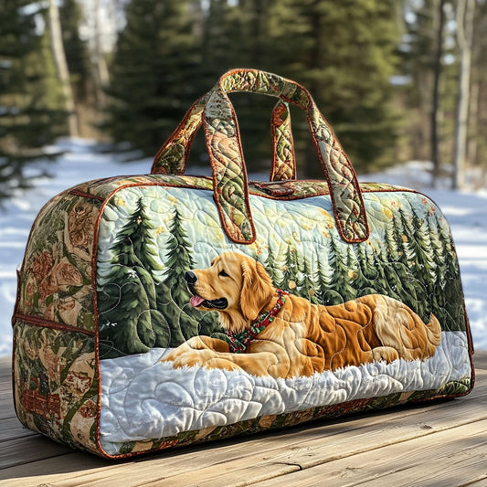 Borsa da viaggio trapuntata con cagnolino al sole