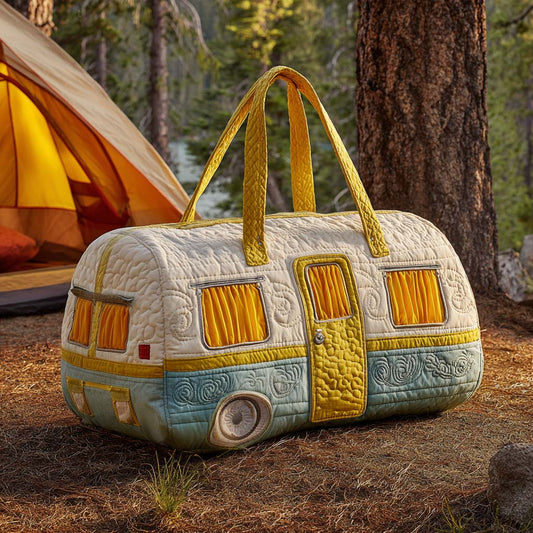 Borsa da viaggio trapuntata con camper solare