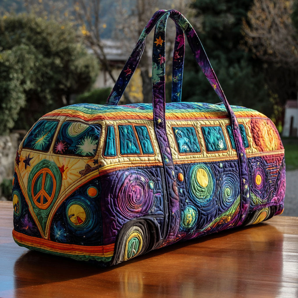 Borsa da viaggio trapuntata con strade da scoprire