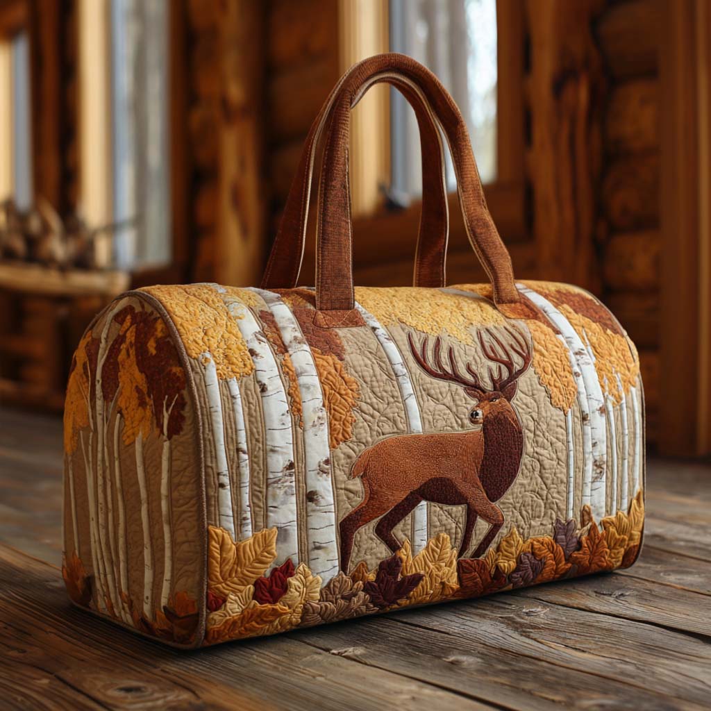 Borsa da viaggio trapuntata con sentieri selvatici